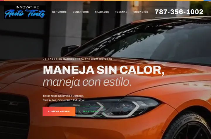 Página web de Innovative Auto Tints